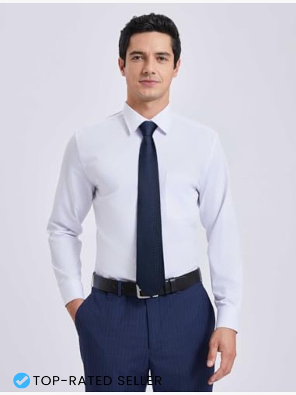Classic Checkered Silk Blend Tie Set Formal Elegant Pocket Square - Picture 3 of 7